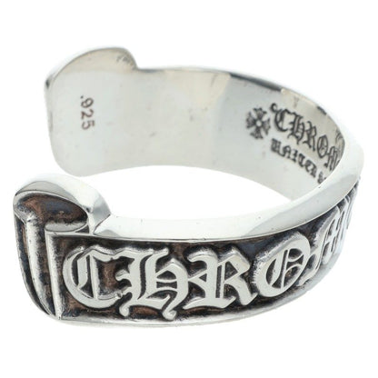 Chrome Hearts Scroll Label Silver Cuff Bangle Size ONE SIZE