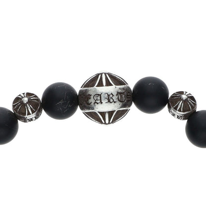 Chrome Hearts 8mm Bead Bracelet Black Silver Size ONE SIZE