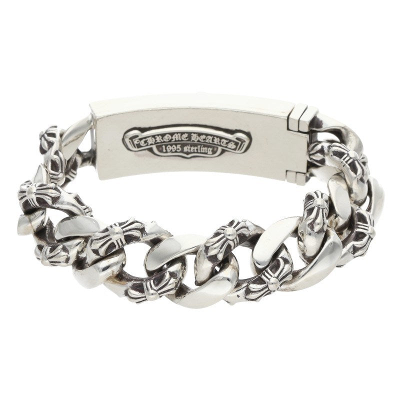 Chrome Hearts ID Dagger Fancy Link Bracelet Size ONE Silver