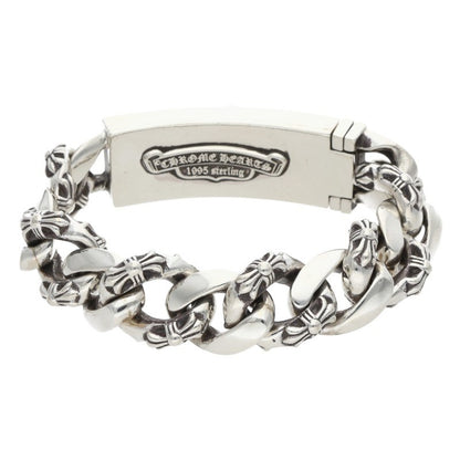 Chrome Hearts ID Dagger Fancy Link Bracelet Size ONE Silver