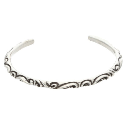 Chrome Hearts BANGLE SCROLL Sterling Silver Size ONE SIZE