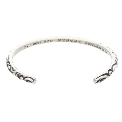 Chrome Hearts BANGLE SCROLL Sterling Silver Size ONE SIZE