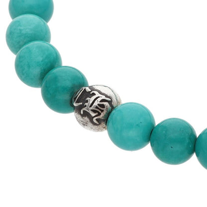 Chrome Hearts 6mm Bead Bracelet Turquoise Size ONE SIZE