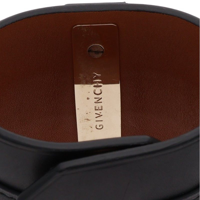 GIVENCHY Obsedia Leather Bangle Black Belt Size ONE SIZE