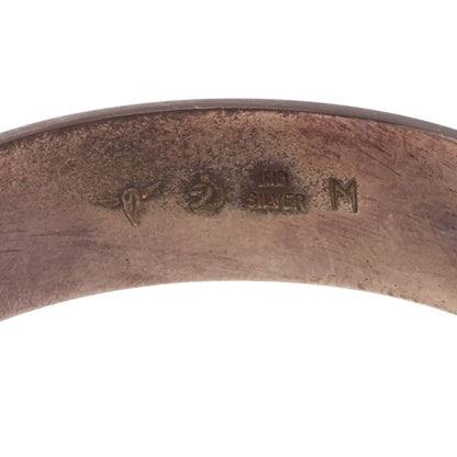 TADY & KING K18 Wolf Flat Bangle Silver Gold Belt Size M