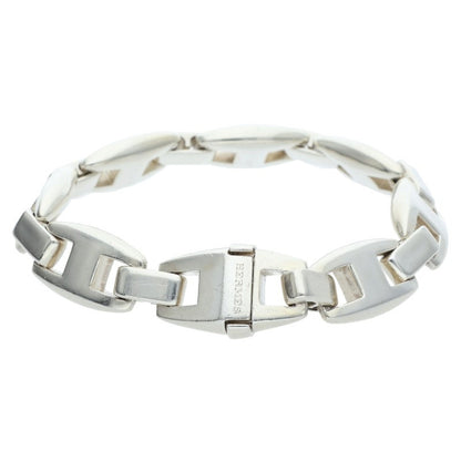 HERMES Cassiopeia Sterling Silver Bracelet Size ONE SIZE