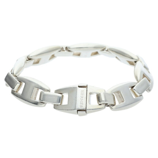 HERMES Cassiopeia Sterling Silver Bracelet Size ONE SIZE