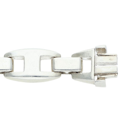 HERMES Cassiopeia Sterling Silver Bracelet Size ONE SIZE