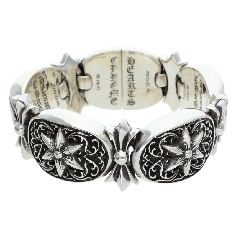 Chrome Hearts Tiny Oval Star Link Silver Size ONE SIZE