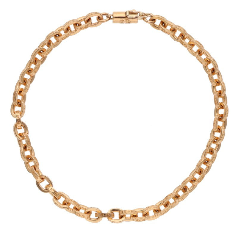 Chrome Hearts 22K Paper Chain Gold Bracelet