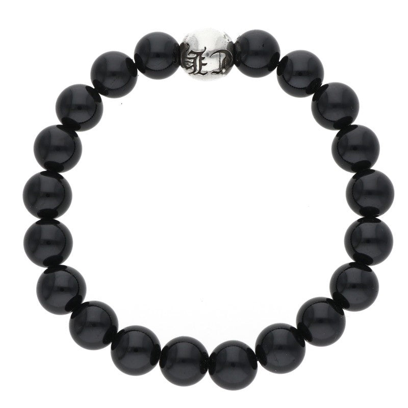 Chrome Hearts 10mm Onyx Bead Bracelet Size ONE SIZE