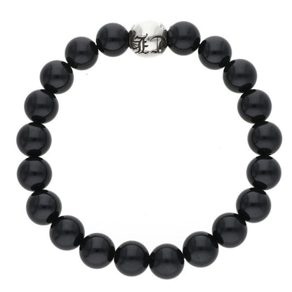 Chrome Hearts 10mm Onyx Bead Bracelet Size ONE SIZE
