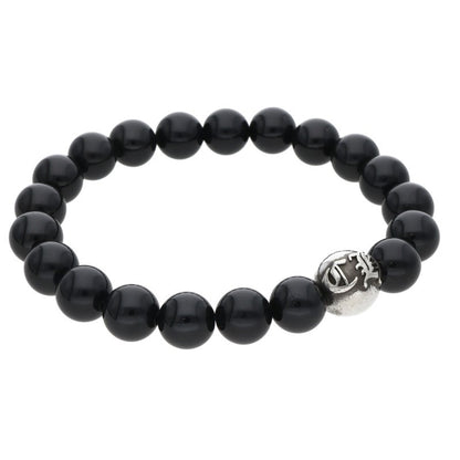 Chrome Hearts 10mm Onyx Bead Bracelet Size ONE SIZE