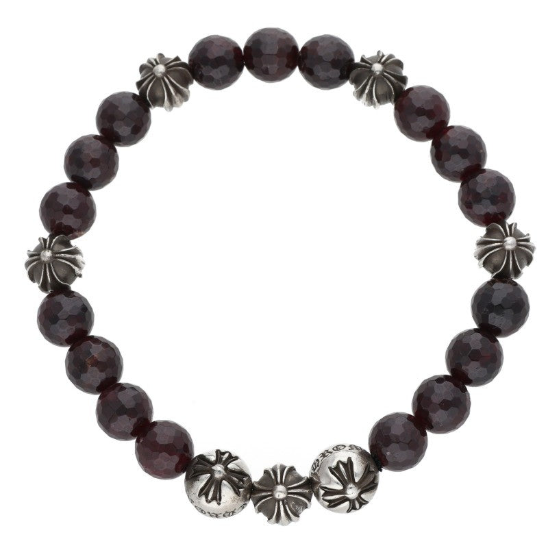 Chrome Hearts 8mm Garnet Bead Bracelet Size ONE SIZE
