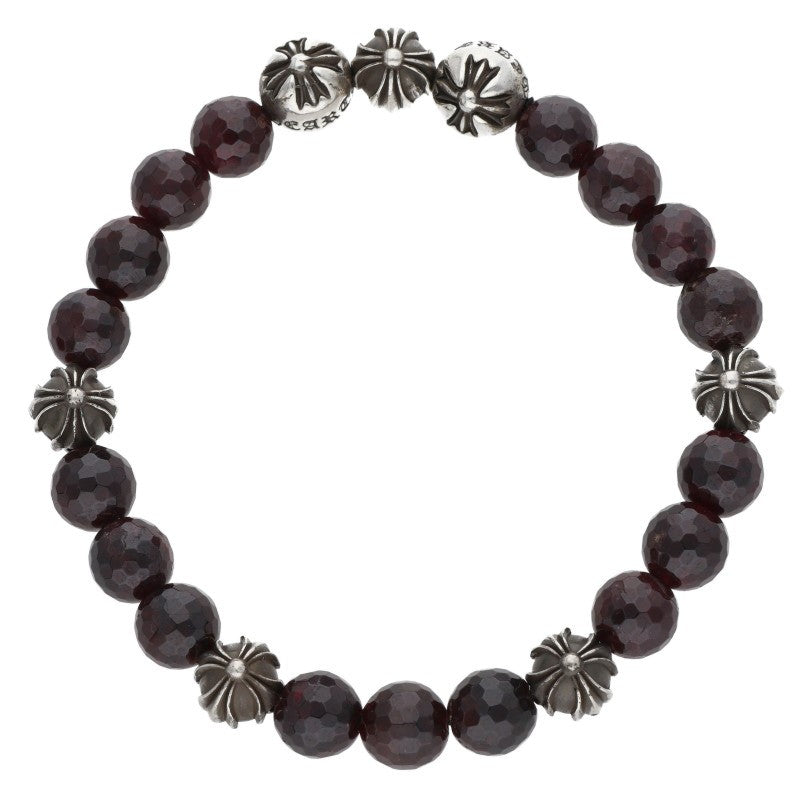 Chrome Hearts 8mm Garnet Bead Bracelet Size ONE SIZE