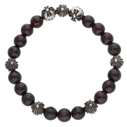 Chrome Hearts 8mm Garnet Bead Bracelet Size ONE SIZE