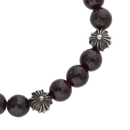 Chrome Hearts 8mm Garnet Bead Bracelet Size ONE SIZE