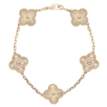 VANCLEEF & ARPELS 22K Vintage Alhambra Diamond Size ONE SIZE