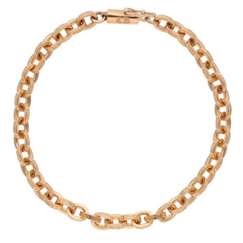 Chrome Hearts 22K Paper Chain Gold Bracelet Size ONE SIZE
