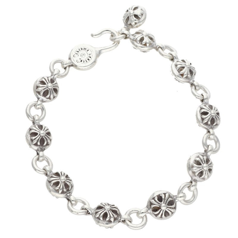 Chrome Hearts #2 Cross Ball Silver Bracelet Size ONE SIZE