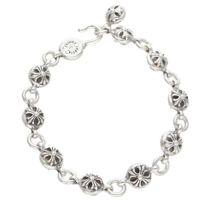 Chrome Hearts #2 Cross Ball Silver Bracelet Size ONE SIZE