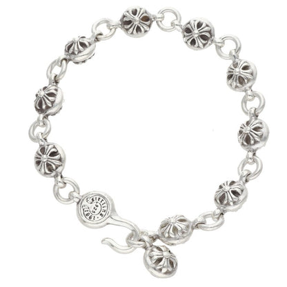 Chrome Hearts #2 Cross Ball Silver Bracelet Size ONE SIZE