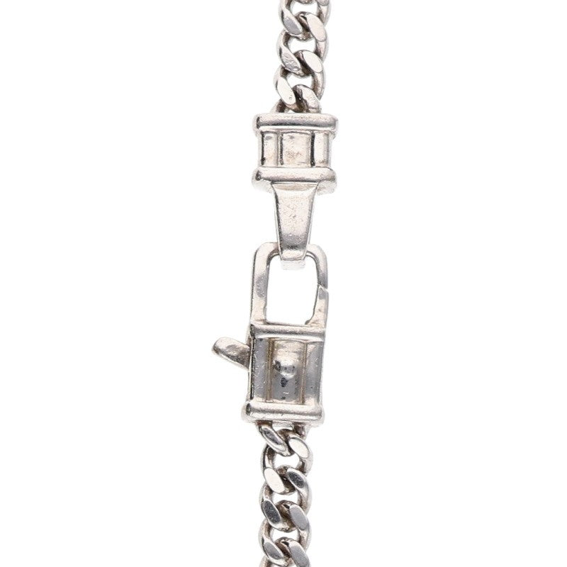 TOM WOOD Curb Chain Silver Bracelet Size 7INCH