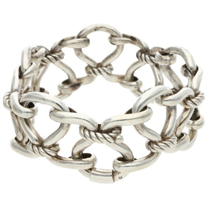 HERMES Arabesque Silver Bracelet Size ONE SIZE