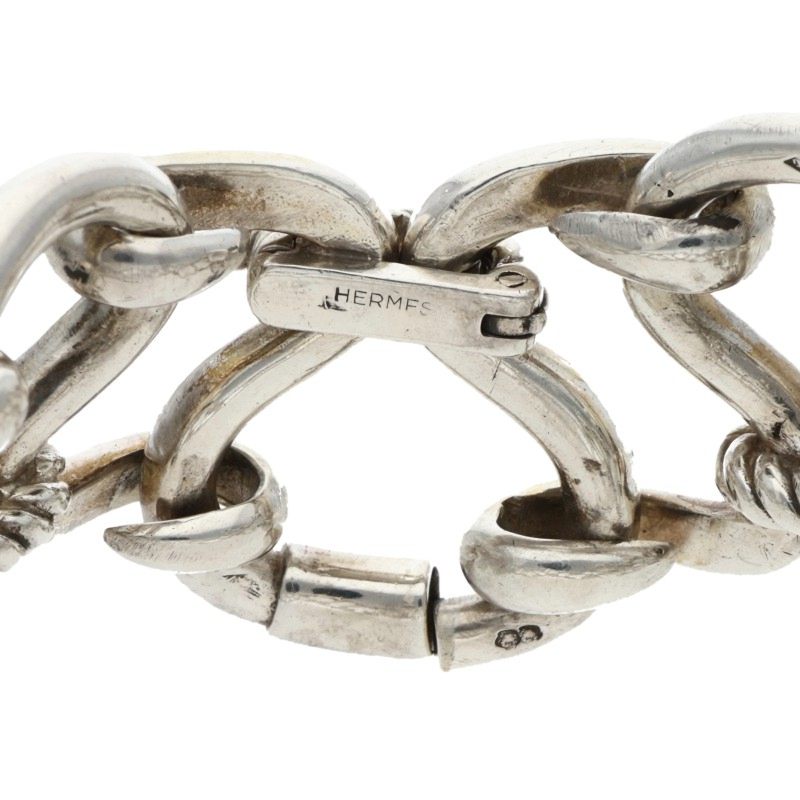 HERMES Arabesque Silver Bracelet Size ONE SIZE