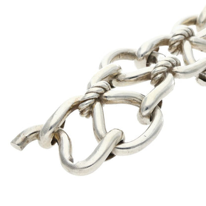 HERMES Arabesque Silver Bracelet Size ONE SIZE