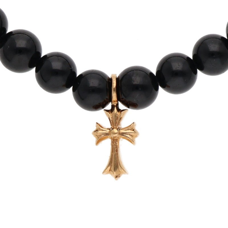Chrome Hearts 22K 6mm CH Cross Bead Bracelet Size ONE SIZE