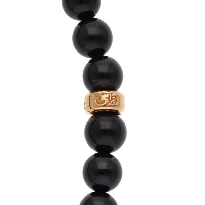 Chrome Hearts 22K 6mm CH Cross Bead Bracelet Size ONE SIZE