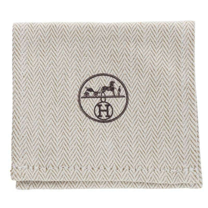 HERMES Uni Enamel Bracelet Silver Off-White Size ONE SIZE