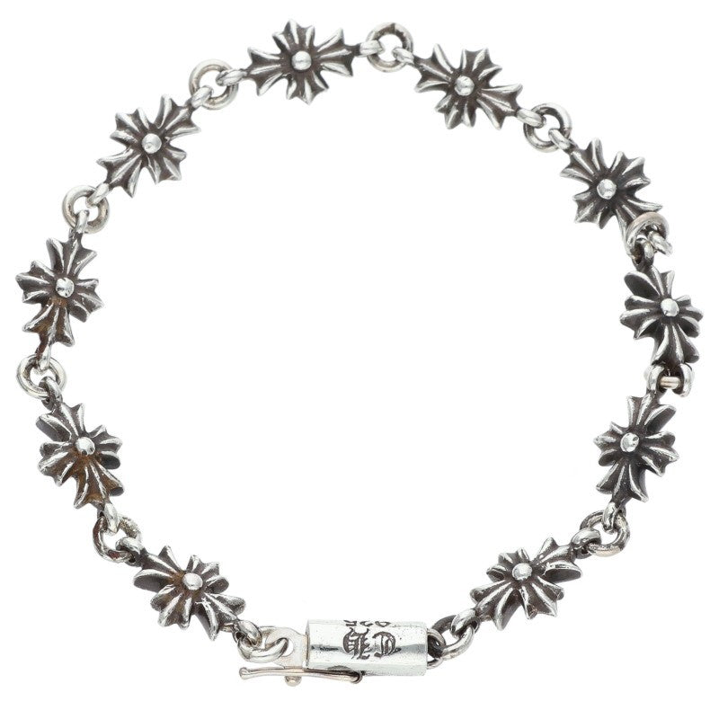 Chrome Hearts Tiny ECH Plus Silver Bracelet Size 10LINK