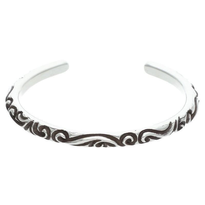 Chrome Hearts BANGLE SCROLL Silver Bracelet Size ONE SIZE