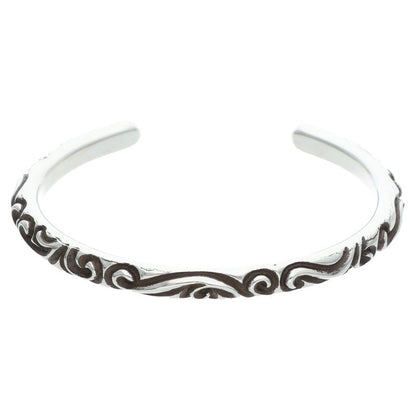 Chrome Hearts BANGLE SCROLL Silver Bracelet Size ONE SIZE