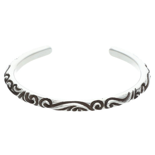 Chrome Hearts BANGLE SCROLL Silver Bracelet Size ONE SIZE