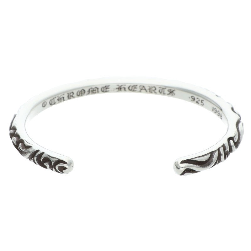 Chrome Hearts BANGLE SCROLL Silver Bracelet Size ONE SIZE