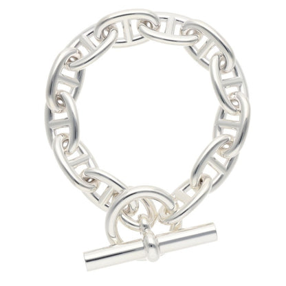 HERMES Chaine d'Ancre TGM Silver Bracelet Size ONE SIZE
