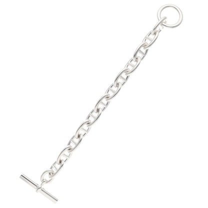 HERMES Chaine d'Ancre TGM Silver Bracelet Size ONE SIZE