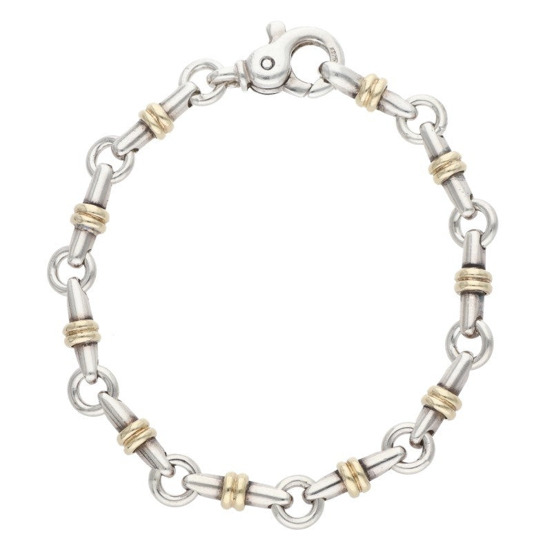 TIFFANY&Co. Bridle Link Gold Silver Bracelet Size ONE SIZE