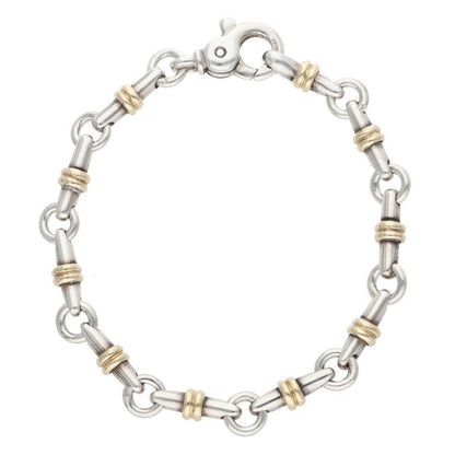 TIFFANY&Co. Bridle Link Gold Silver Bracelet Size ONE SIZE