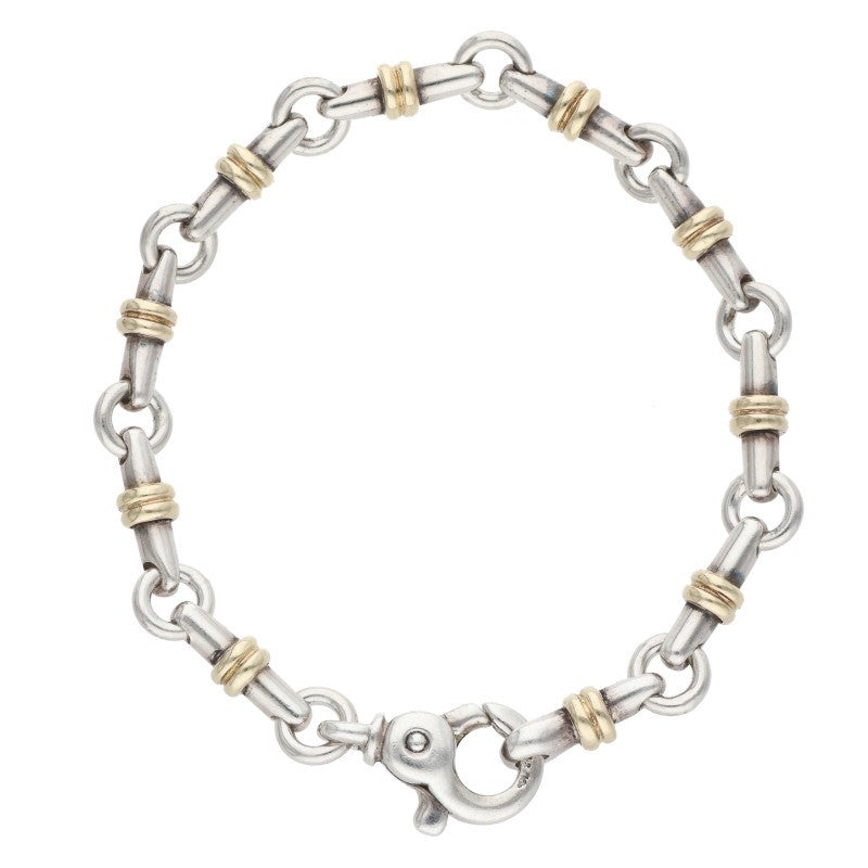 TIFFANY&Co. Bridle Link Gold Silver Bracelet Size ONE SIZE