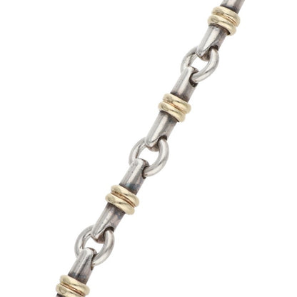 TIFFANY&Co. Bridle Link Gold Silver Bracelet Size ONE SIZE