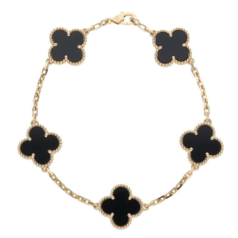 VANCLEEF & ARPELS Vintage Alhambra 5 Onyx 18K Size ONE SIZE