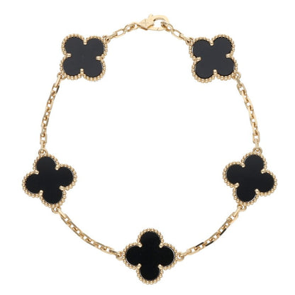 VANCLEEF & ARPELS Vintage Alhambra 5 Onyx 18K Size ONE SIZE