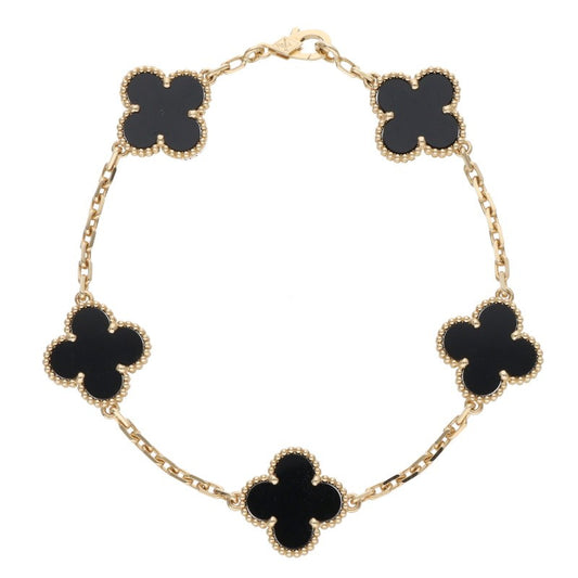 VANCLEEF & ARPELS Vintage Alhambra 5 Onyx 18K Size ONE SIZE
