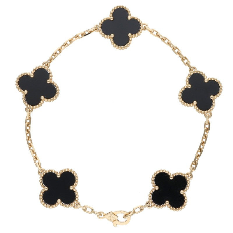 VANCLEEF & ARPELS Vintage Alhambra 5 Onyx 18K Size ONE SIZE