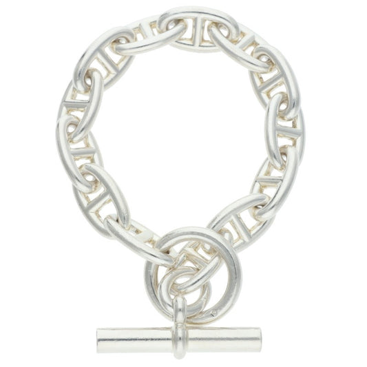 HERMES Chaine d'Ancre GM Silver Bracelet Size ONE SIZE