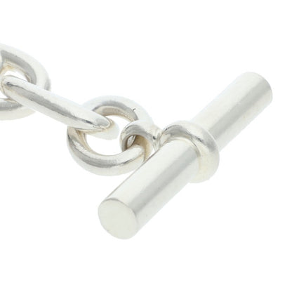 HERMES Chaine d'Ancre GM Silver Bracelet Size ONE SIZE